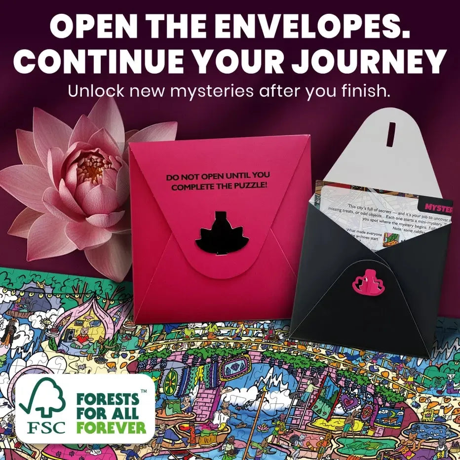 Blush Lotus Kingdom "Seek & See" 1000 Piece Jigsaw Puzzle Quokka