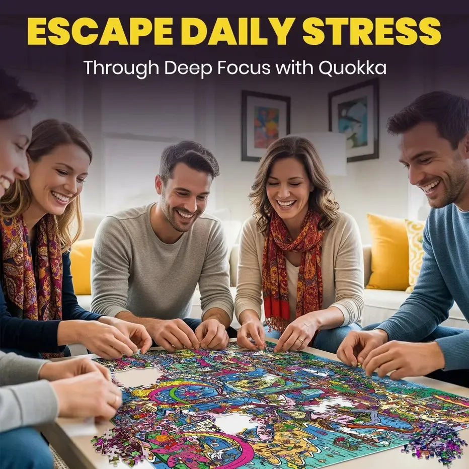 Blush Lotus Kingdom "Seek & See" 1000 Piece Jigsaw Puzzle Quokka