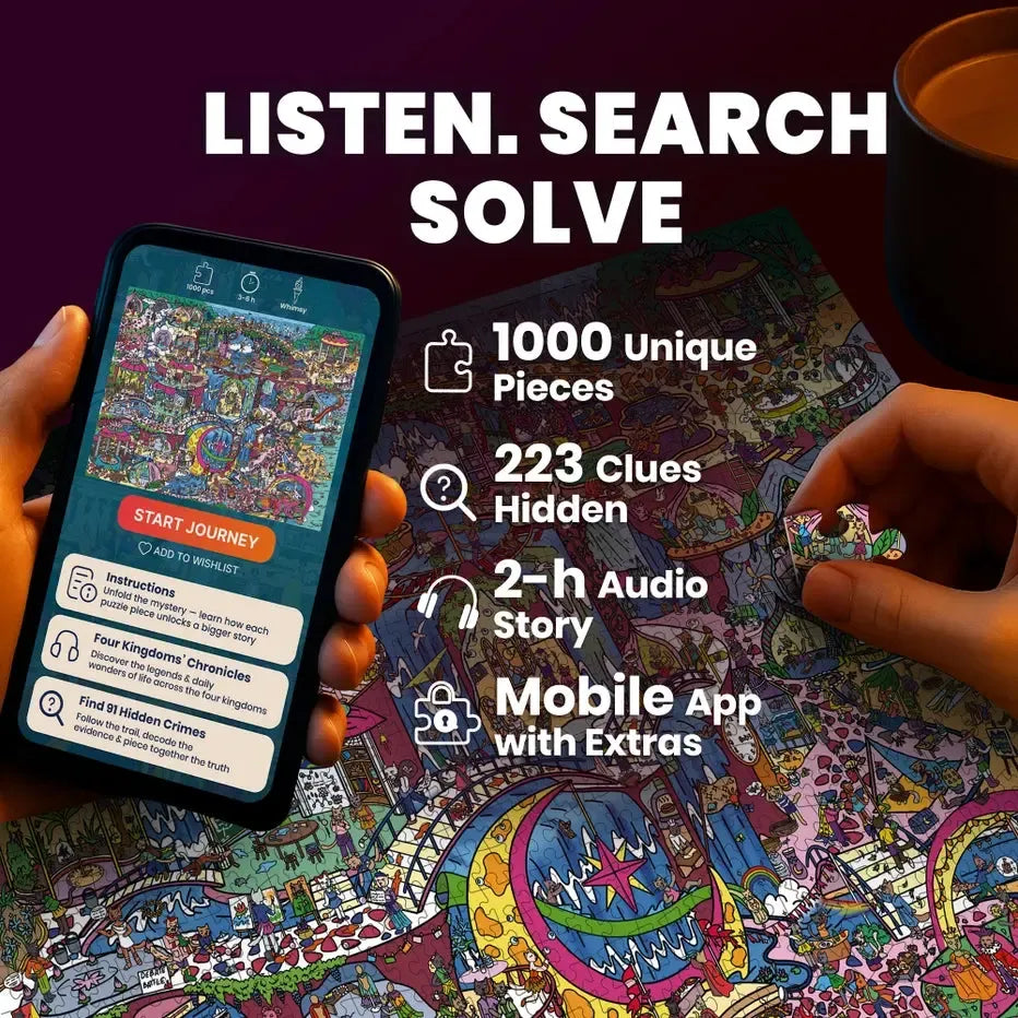 Blush Lotus Kingdom "Seek & See" 1000 Piece Jigsaw Puzzle Quokka