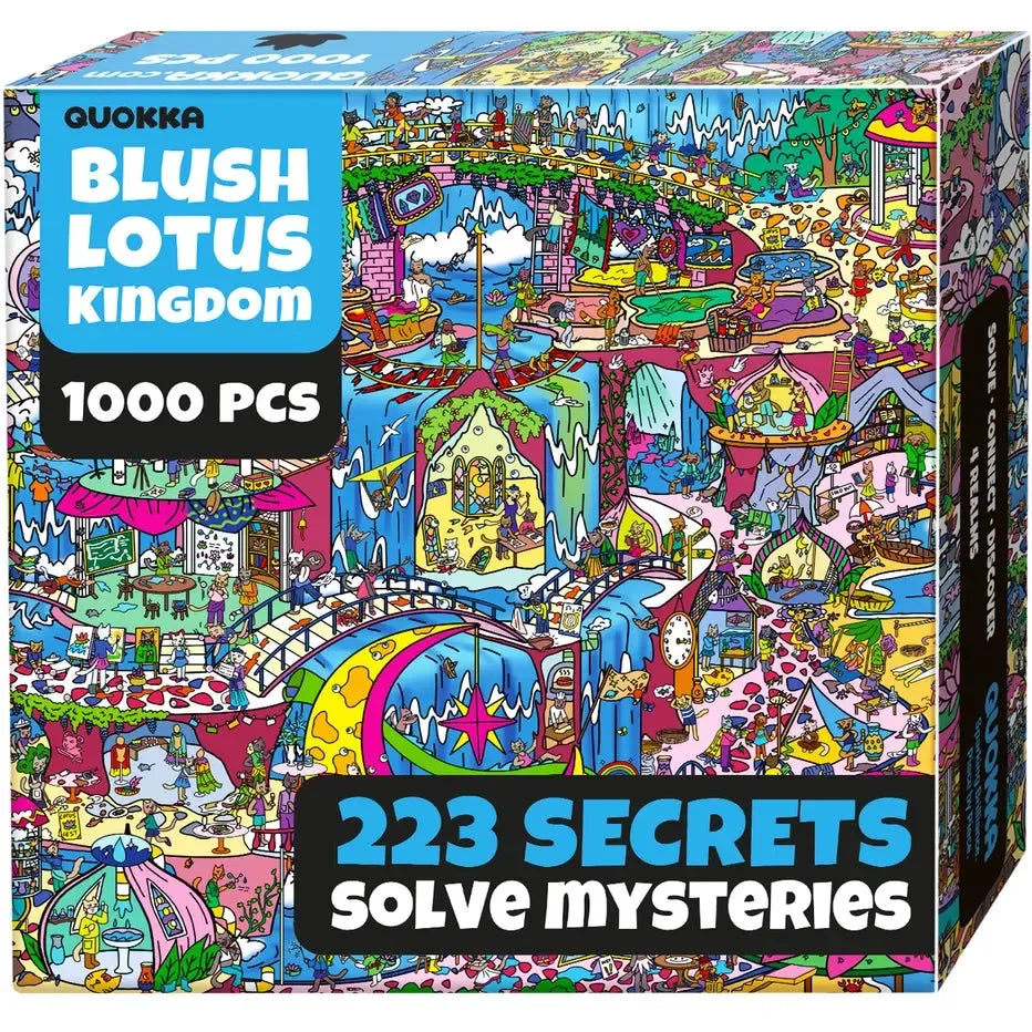 Blush Lotus Kingdom "Seek & See" 1000 Piece Jigsaw Puzzle Quokka