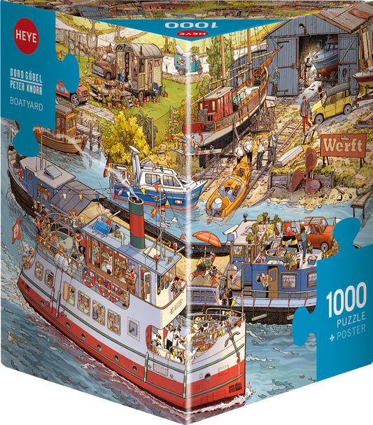 Boatyard by Doro Göbel & Peter Knorr 1000 Piece Jigsaw Puzzle Heye