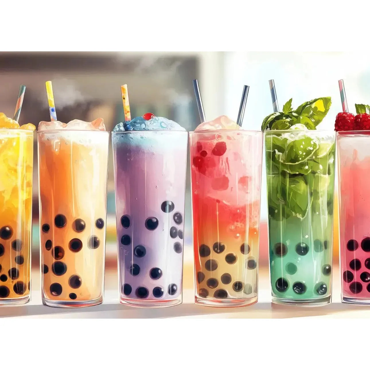 Boba Tea Time 1000 Piece Jigsaw Puzzle Snappy