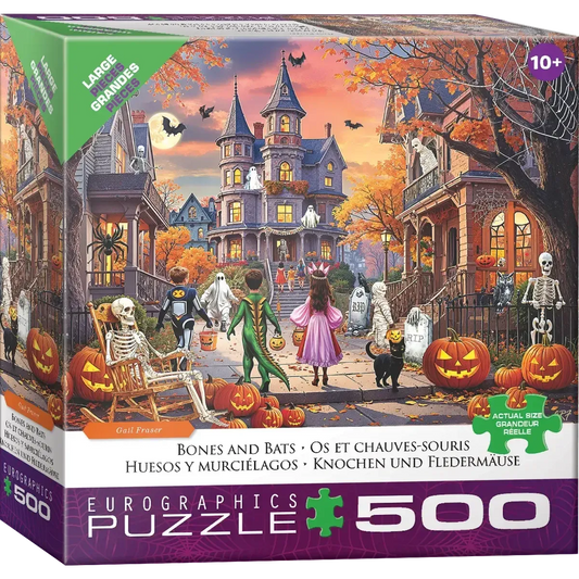 Bones & Bats 500 Piece Jigsaw Puzzle Eurographics