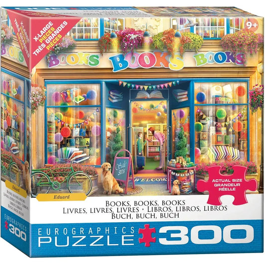 Books, Books, Books 300 Piece Jigsaw Puzzle Eurographics
