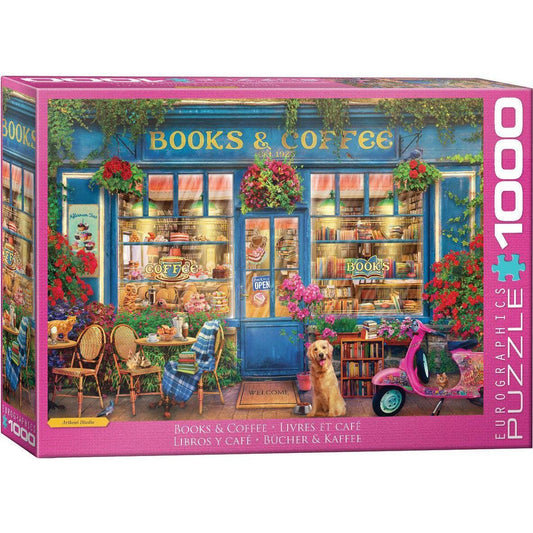 Books & Coffee 1000 Piece Jigsaw Puzzle Eurographics