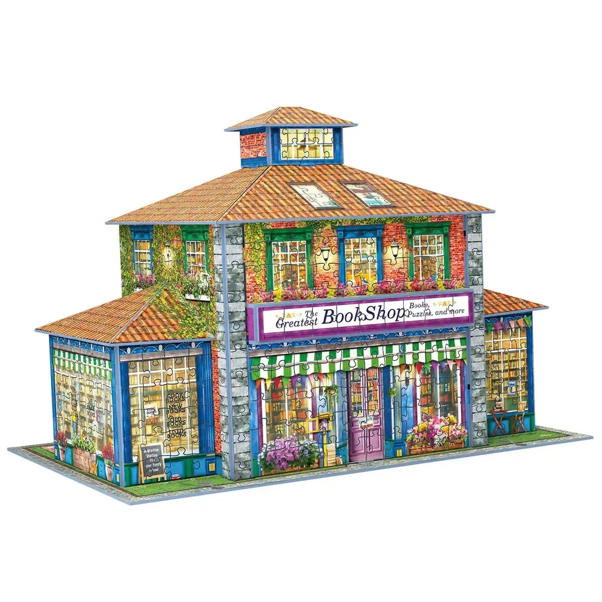 Bookshop 1389 Piece 3D Jigsaw Puzzle Eurographics