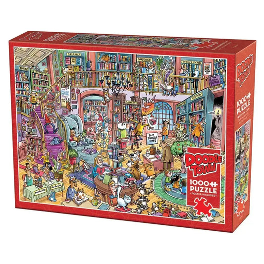 Bookshop Bedlam 1000 Piece Jigsaw Puzzle Cobble Hill