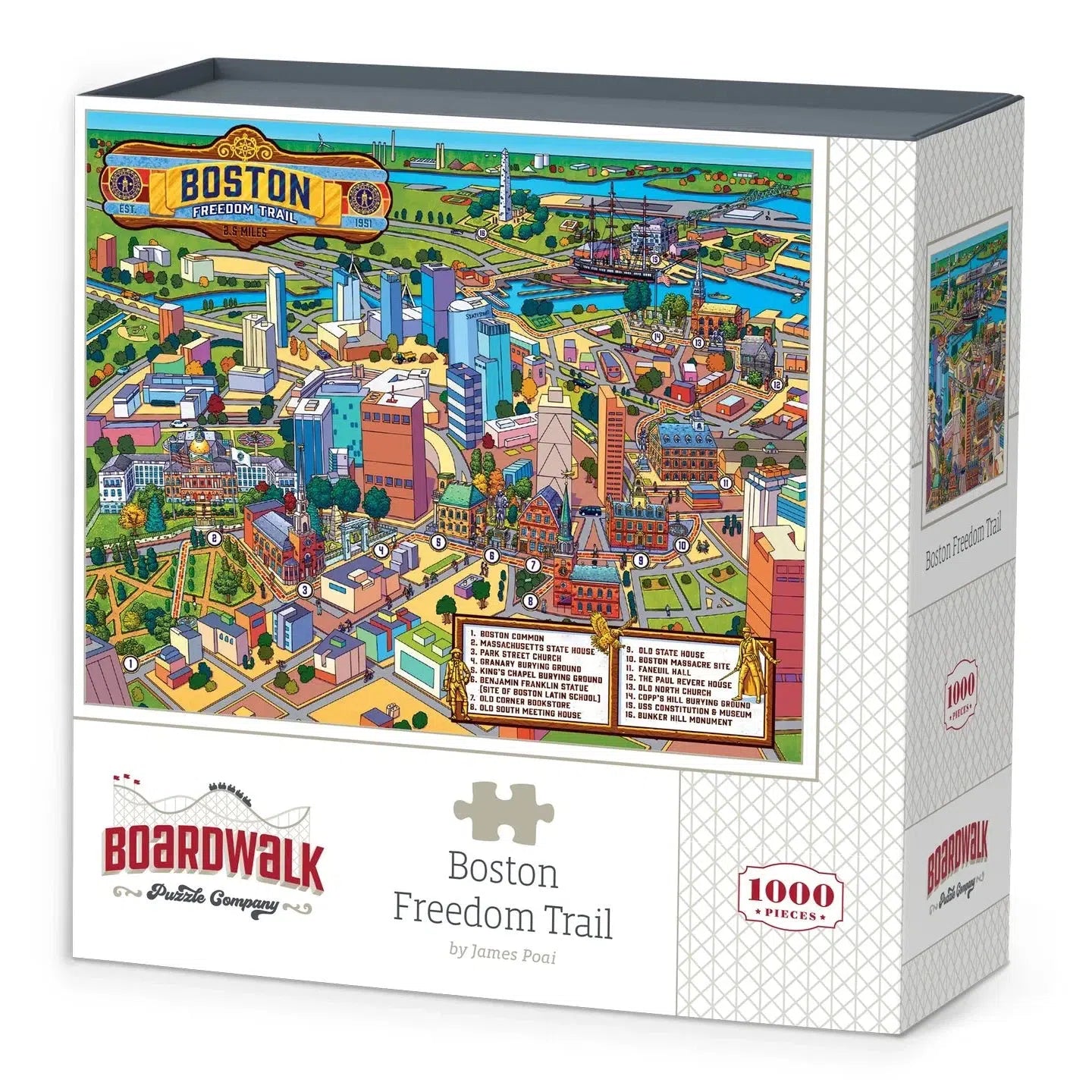 Boston Freedom Trail 1000 Piece Jigsaw Puzzle Boardwalk