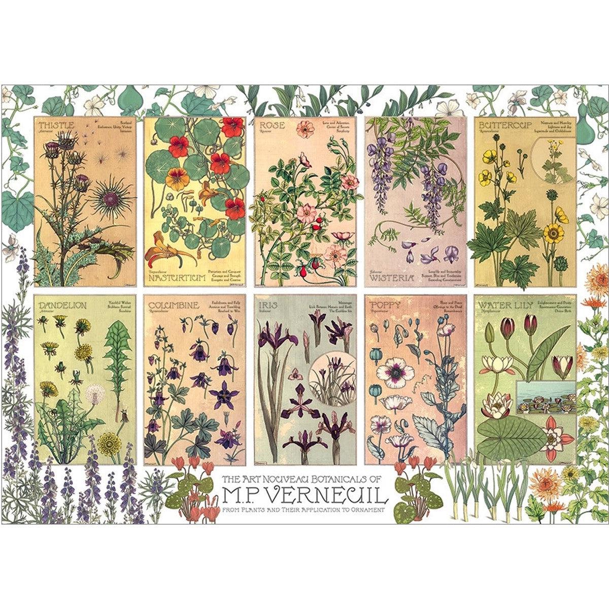 Botanicals by Verneuil 1000 Piece Jigsaw Puzzle Cobble Hill