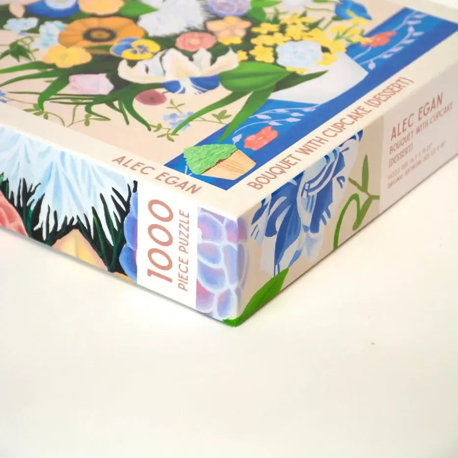 Bouquet with Cupcake (Dessert) 1000 Piece Jigsaw Puzzle Kinstler