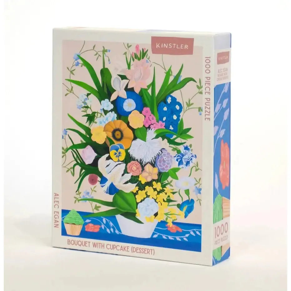 Bouquet with Cupcake (Dessert) 1000 Piece Jigsaw Puzzle Kinstler