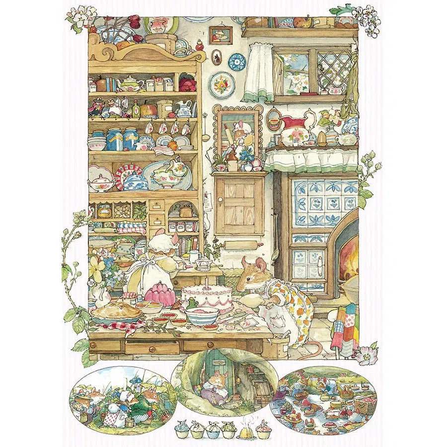 Brambly Hedge Picnic Preparations 500 Piece Jigsaw Puzzle Cobble Hill