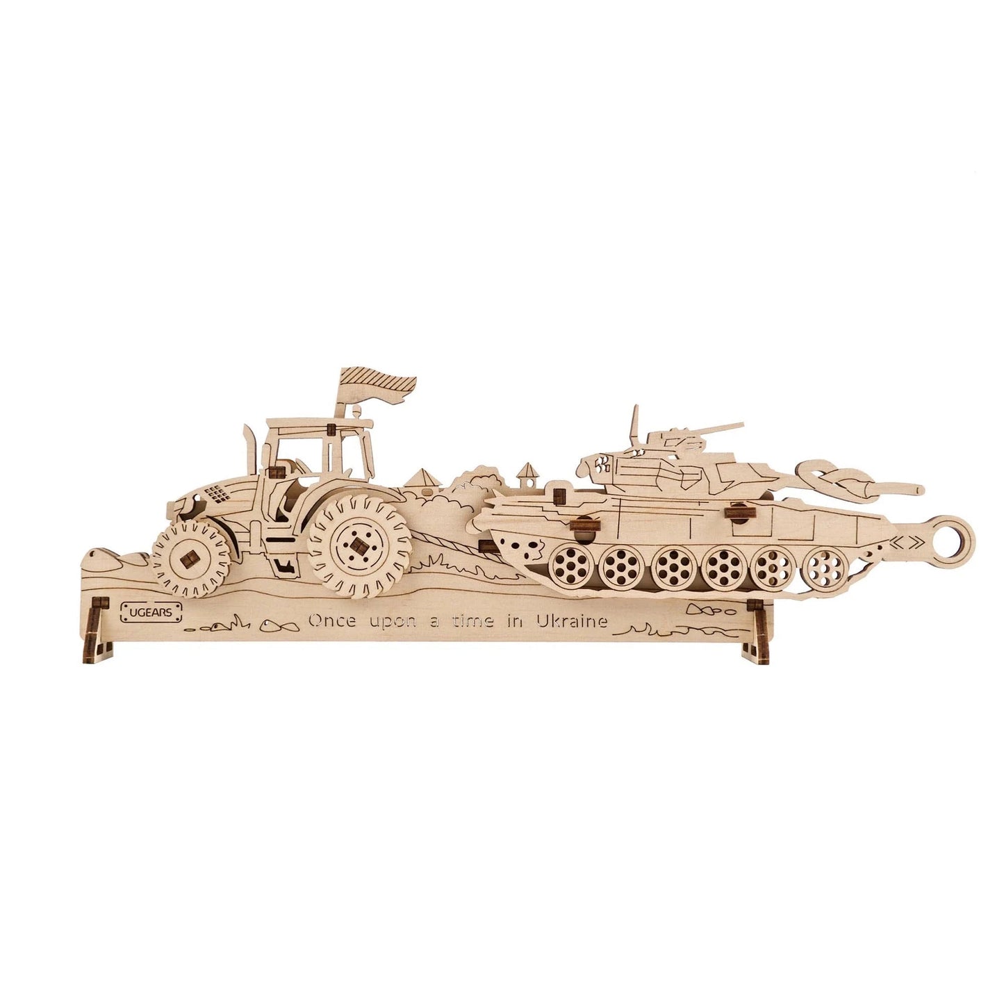 Brave UA Tractor Wood Model Kit UGEARS