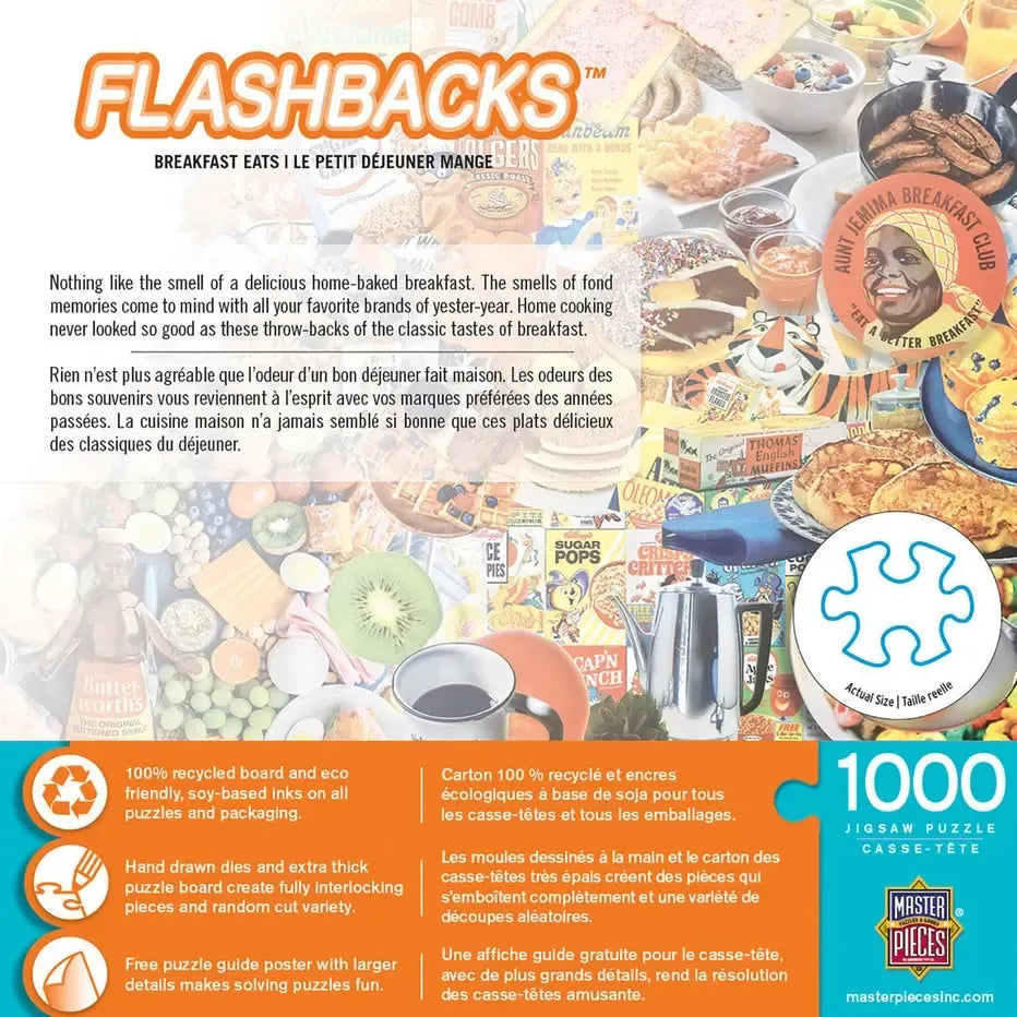 Breakfast Eats Flashbacks 1000 Piece Jigsaw Puzzle MasterPieces