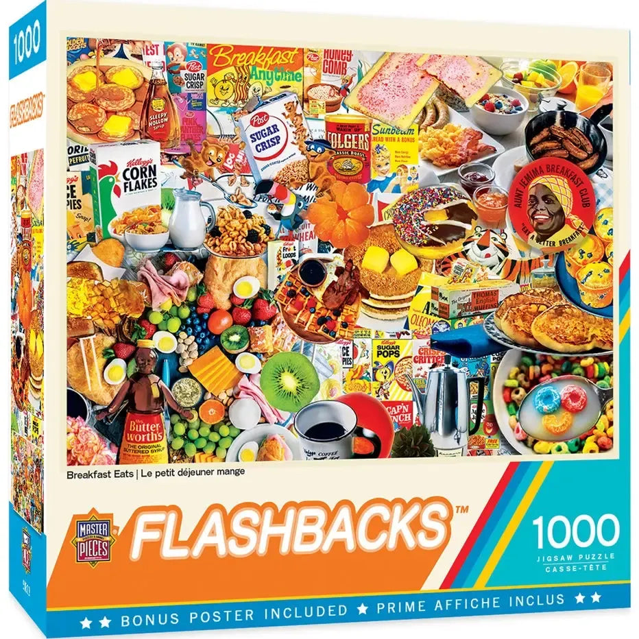 Breakfast Eats Flashbacks 1000 Piece Jigsaw Puzzle MasterPieces