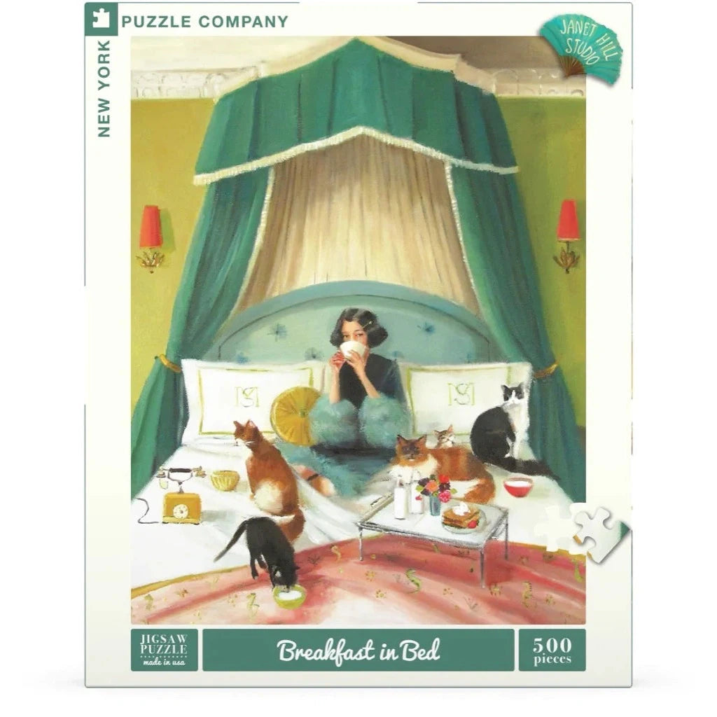 Breakfast in Bed 500 Piece Jigsaw Puzzle NYPC