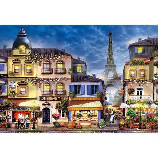 Breakfast in Paris 300 Piece Wood Jigsaw Puzzle Wooden City