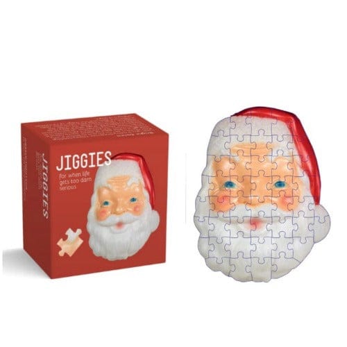 Bright Santa 45 Piece Mini Jigsaw Puzzle Gibbs Smith