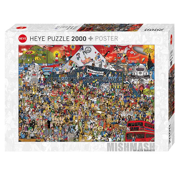 British Music History Mishmash 2000 Piece Jigsaw Puzzle Heye