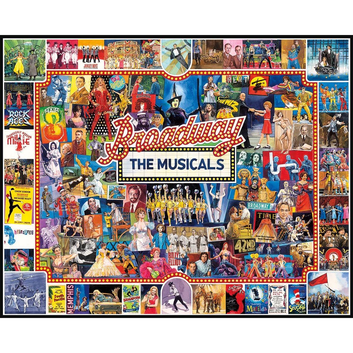 Broadway the Musicals 1000 Piece Jigsaw Puzzle White Mountain
