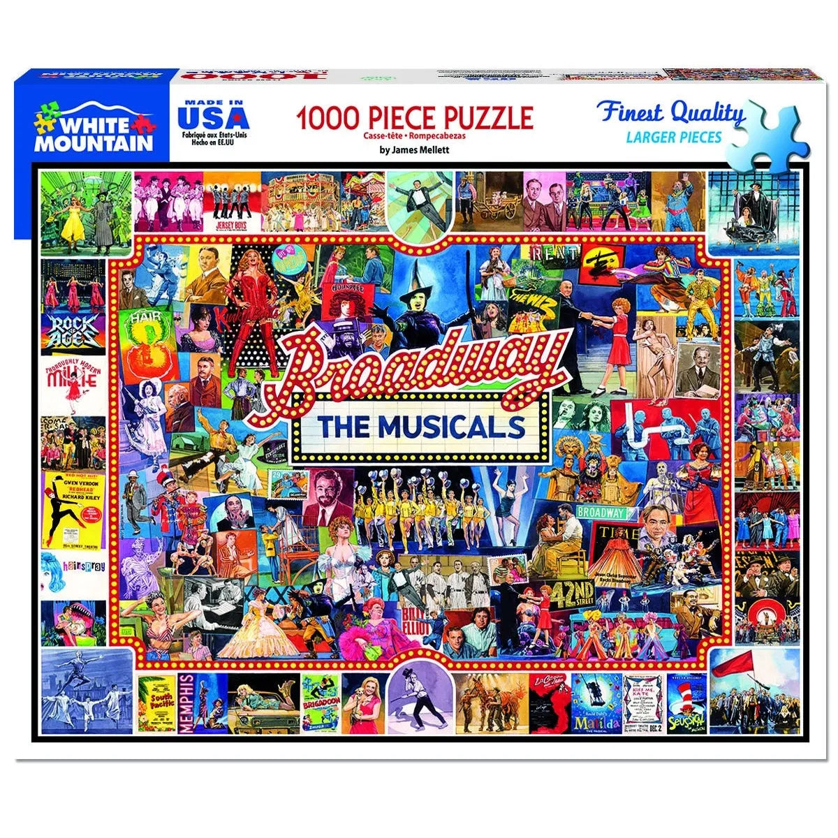 Broadway the Musicals 1000 Piece Jigsaw Puzzle White Mountain