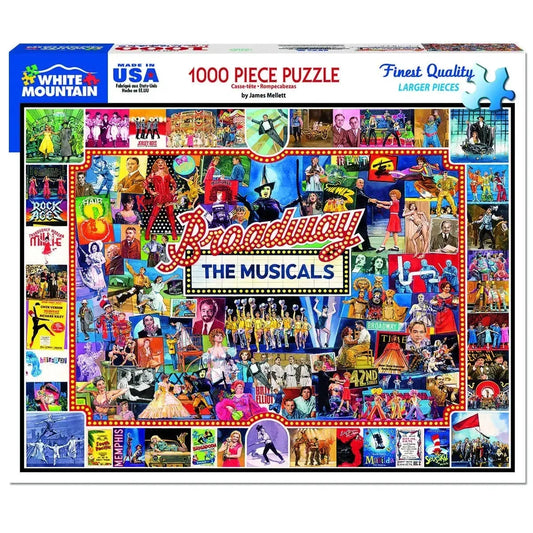 Broadway the Musicals 1000 Piece Jigsaw Puzzle White Mountain