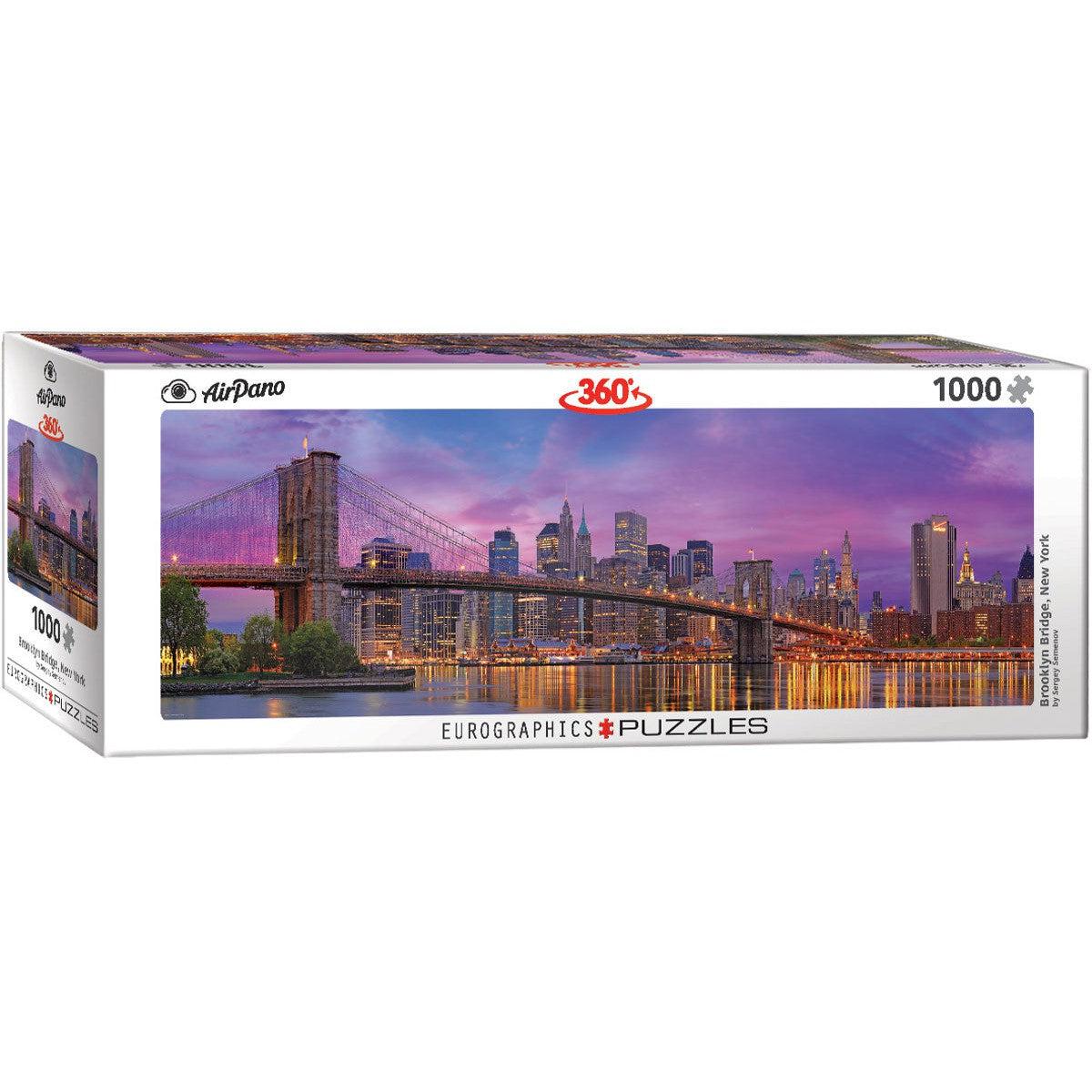 Brooklyn Bridge 1000 Piece Panoramic Jigsaw Puzzle Eurographics ...