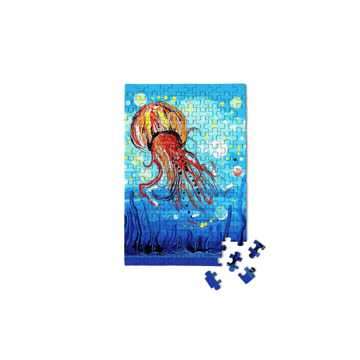 Bubbly Jellyfish 150 Piece Mini Jigsaw Puzzle Micro Puzzles