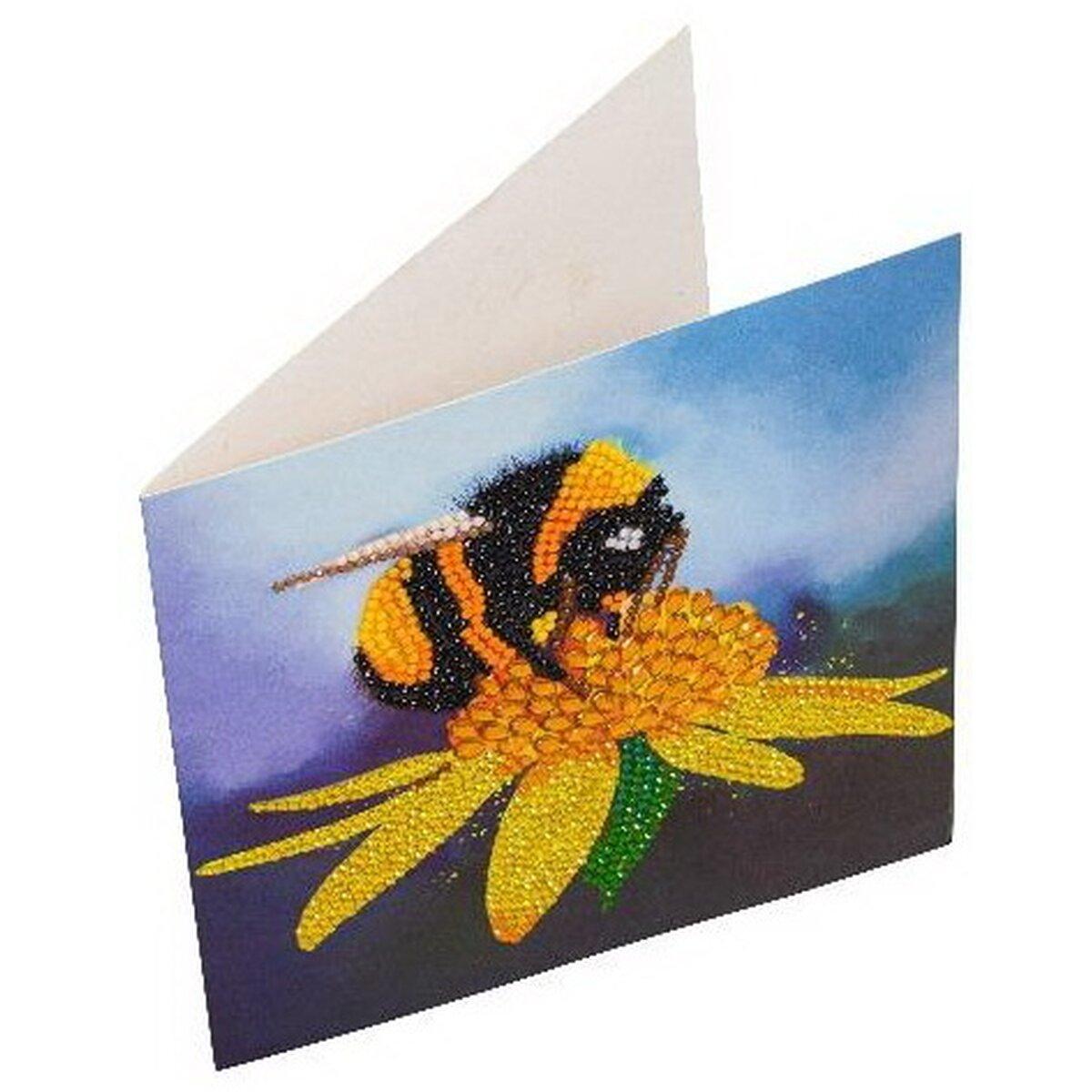 Bumblebee Crystal Art Card Kit Craft Buddy