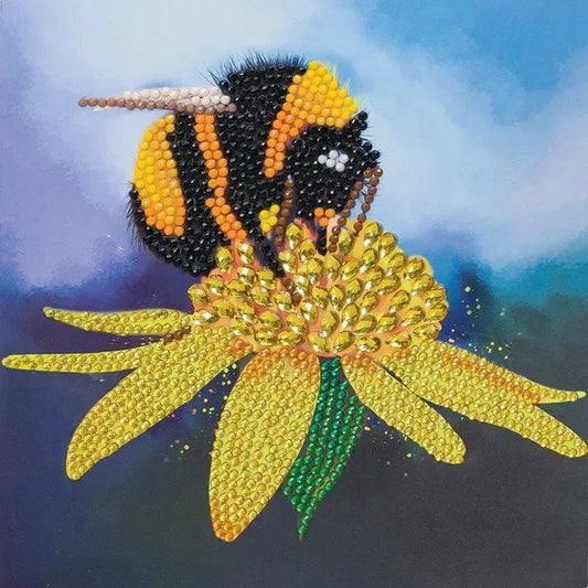 Bumblebee Crystal Art Card Kit Craft Buddy