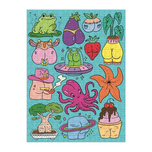 Bunches of Butts 500 Piece Jigsaw Puzzle Fun Club