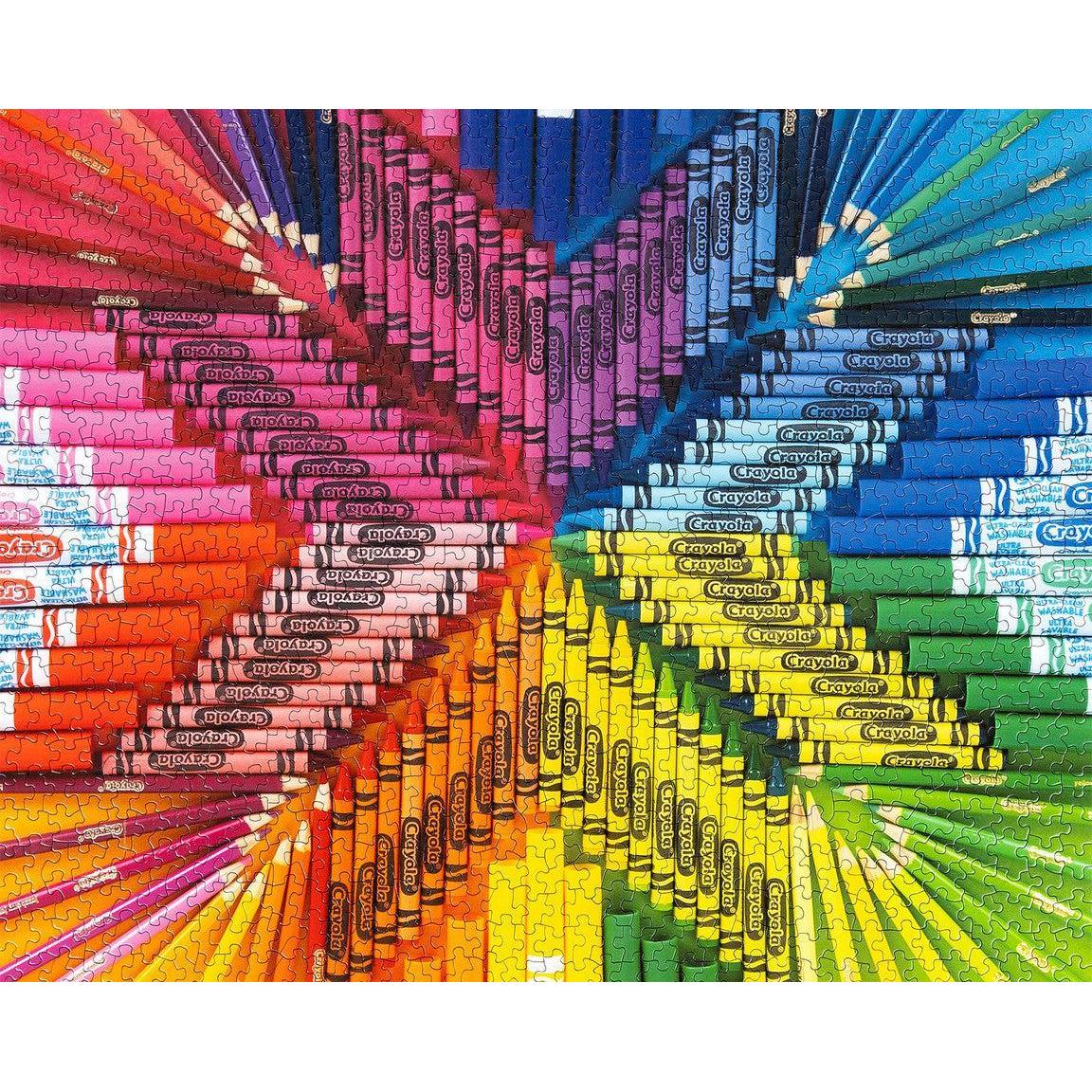 Burst of Color Crayola Crayon 1000 Piece Jigsaw Puzzle Springbok