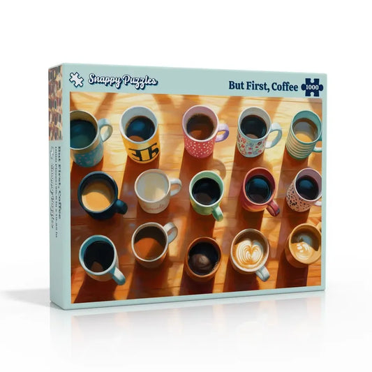 But First, Coffee 1000 Piece Jigsaw Puzzle Snappy