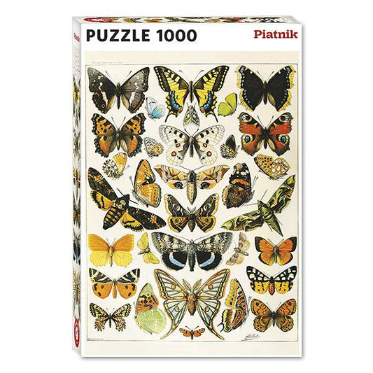 Butterflies & Moths by Millot 1000 Piece Jigsaw Puzzle Piatnik