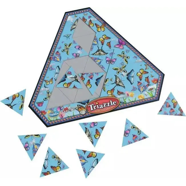 Butterflies Triazzle 16 Piece Triangle Tray Puzzle Thinkfun