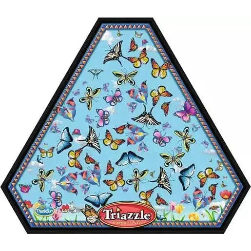 Butterflies Triazzle 16 Piece Triangle Tray Puzzle Thinkfun