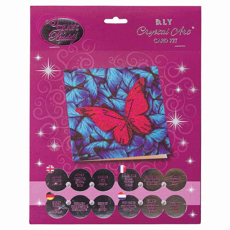 Butterfly Crystal Art Card Kit Craft Buddy