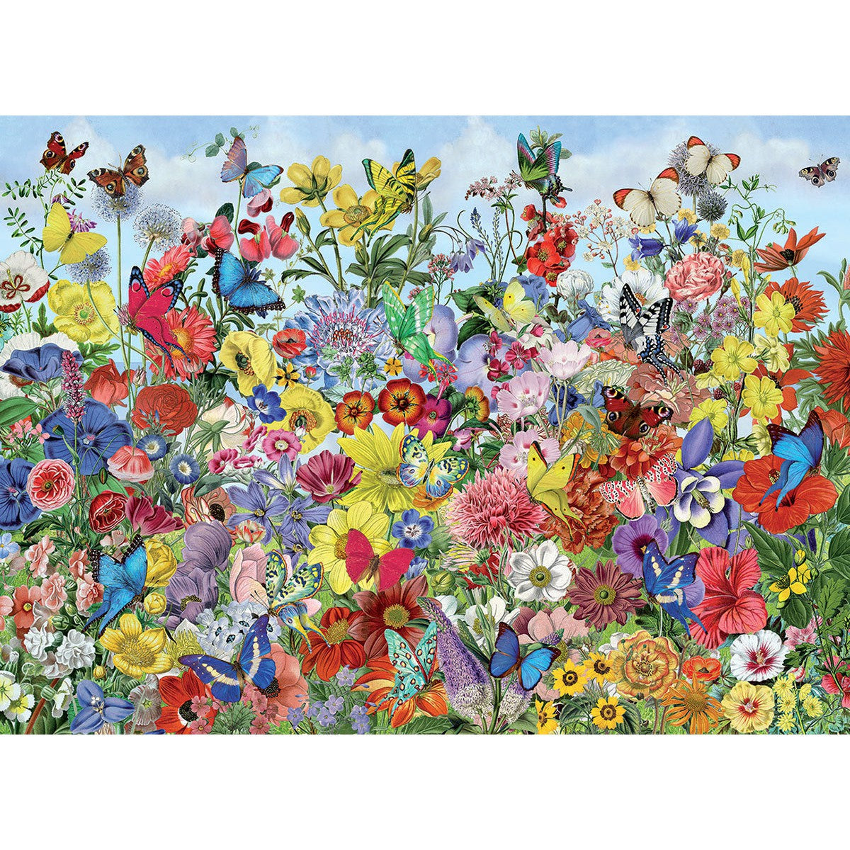 Butterfly Garden 1000 Piece Jigsaw Puzzle Cobble Hill