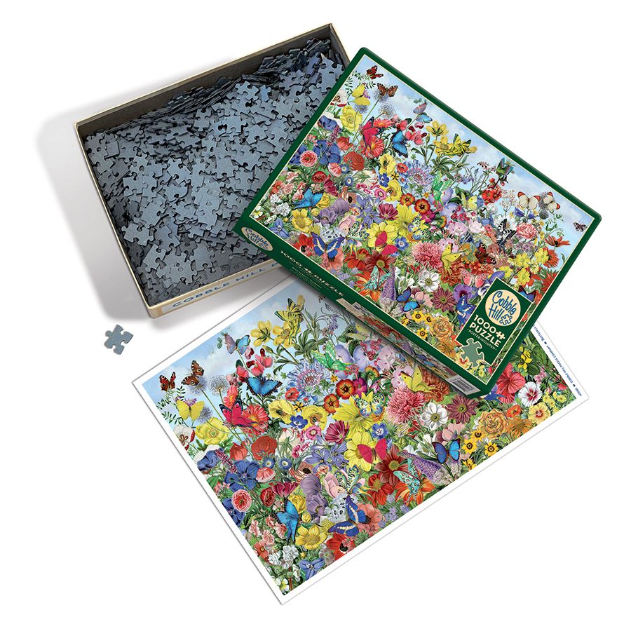 Butterfly Garden 1000 Piece Jigsaw Puzzle Cobble Hill