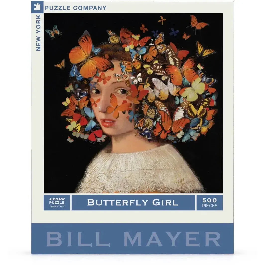 Butterfly Girl by Bill Mayer 500 Piece Jigsaw Puzzle NYPC