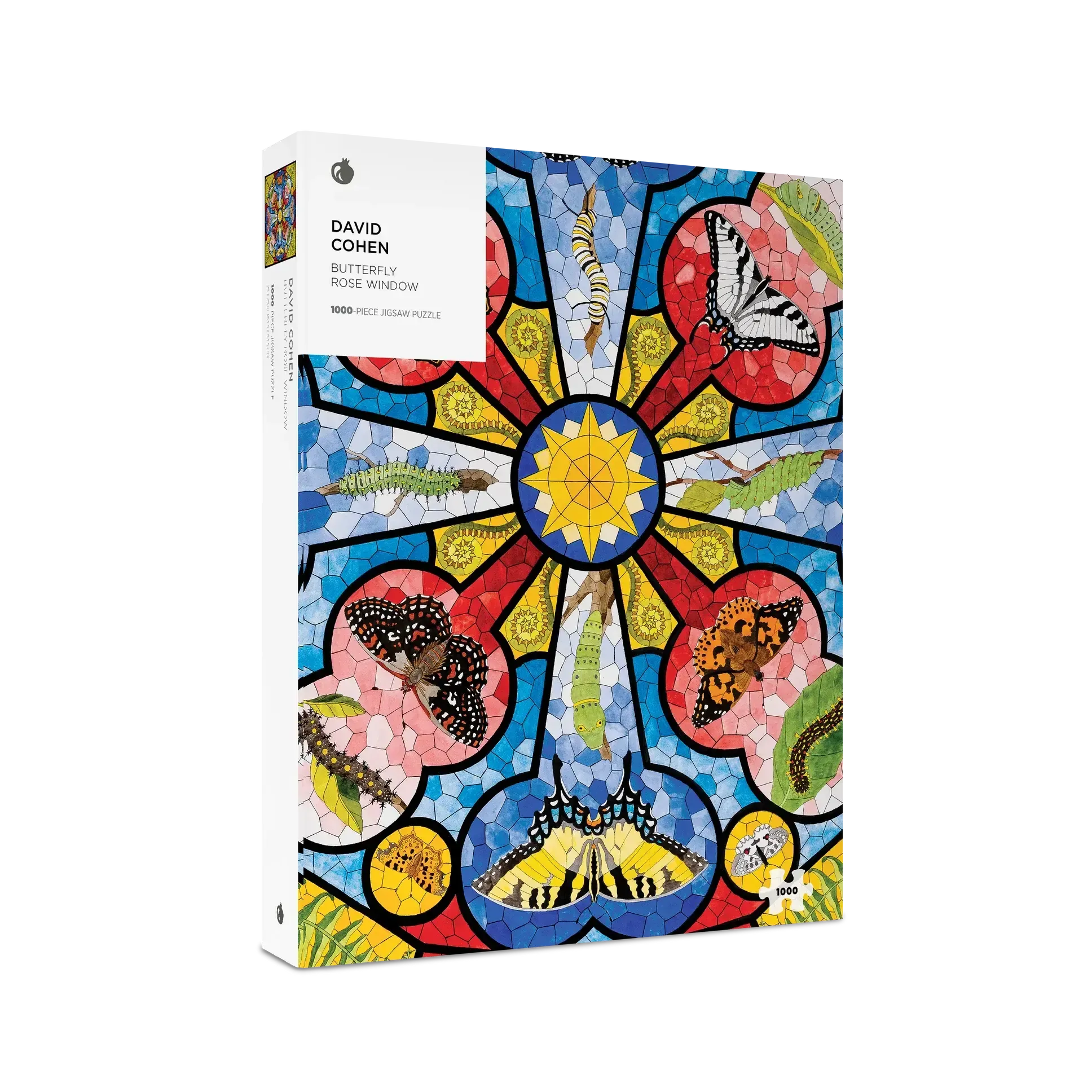 Butterfly Rose Window 1000 Piece Jigsaw Puzzle Pomegranate