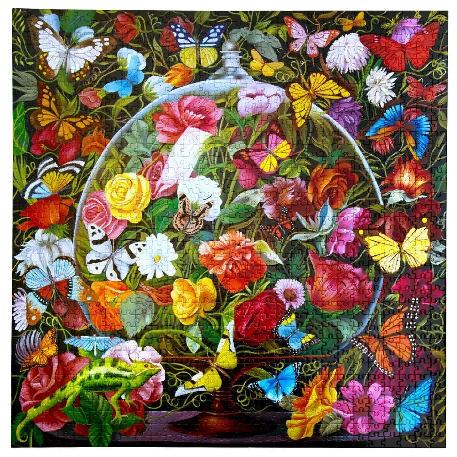 Butterfly Still Life 1000 Piece Jigsaw Puzzle eeBoo