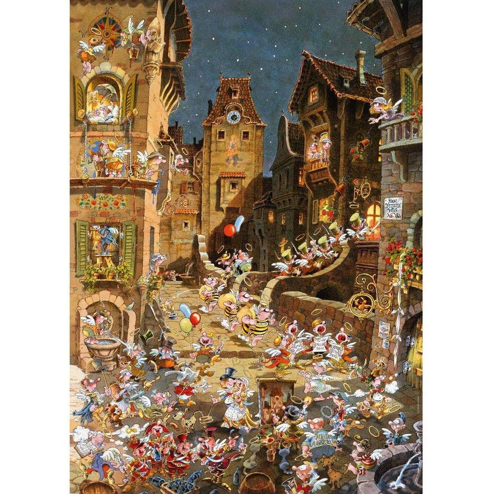 By Night Romantic Town 1000 Piece Jigsaw Puzzle Heye