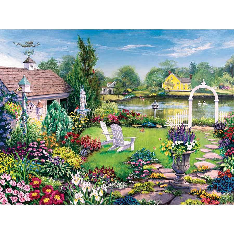 By the Pond 275 Large Piece Jigsaw Puzzle Cobble Hill