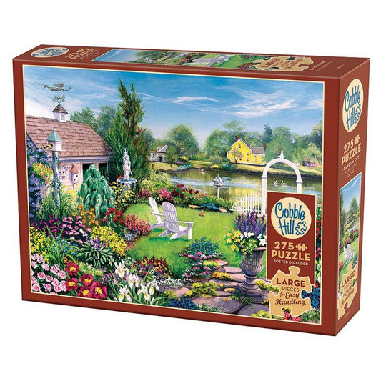 By the Pond 275 Large Piece Jigsaw Puzzle Cobble Hill