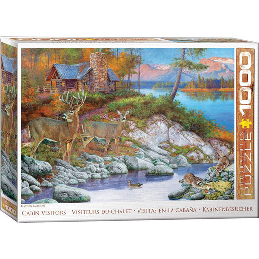 Cabin Visitors 1000 Piece Jigsaw Puzzle Eurographics