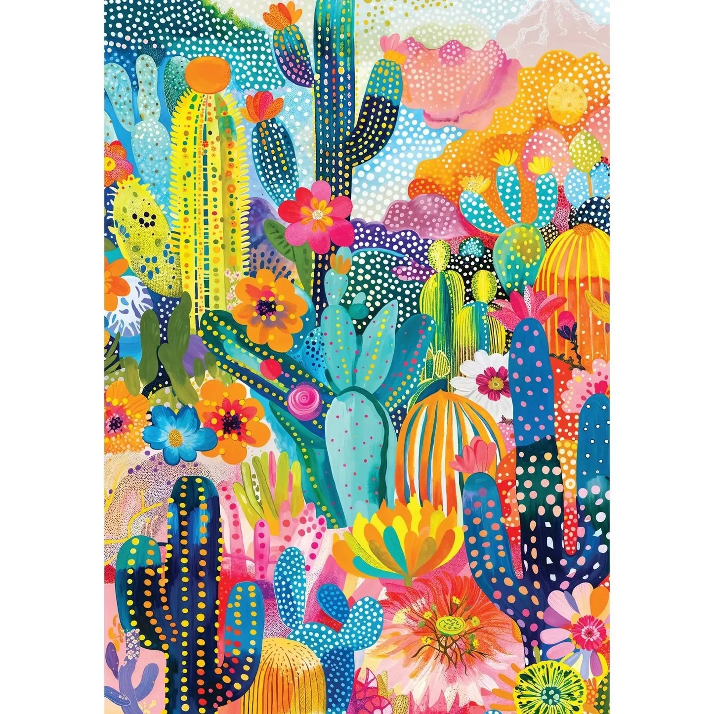 Cacti Land 1000 Piece Jigsaw Puzzle Enjoy