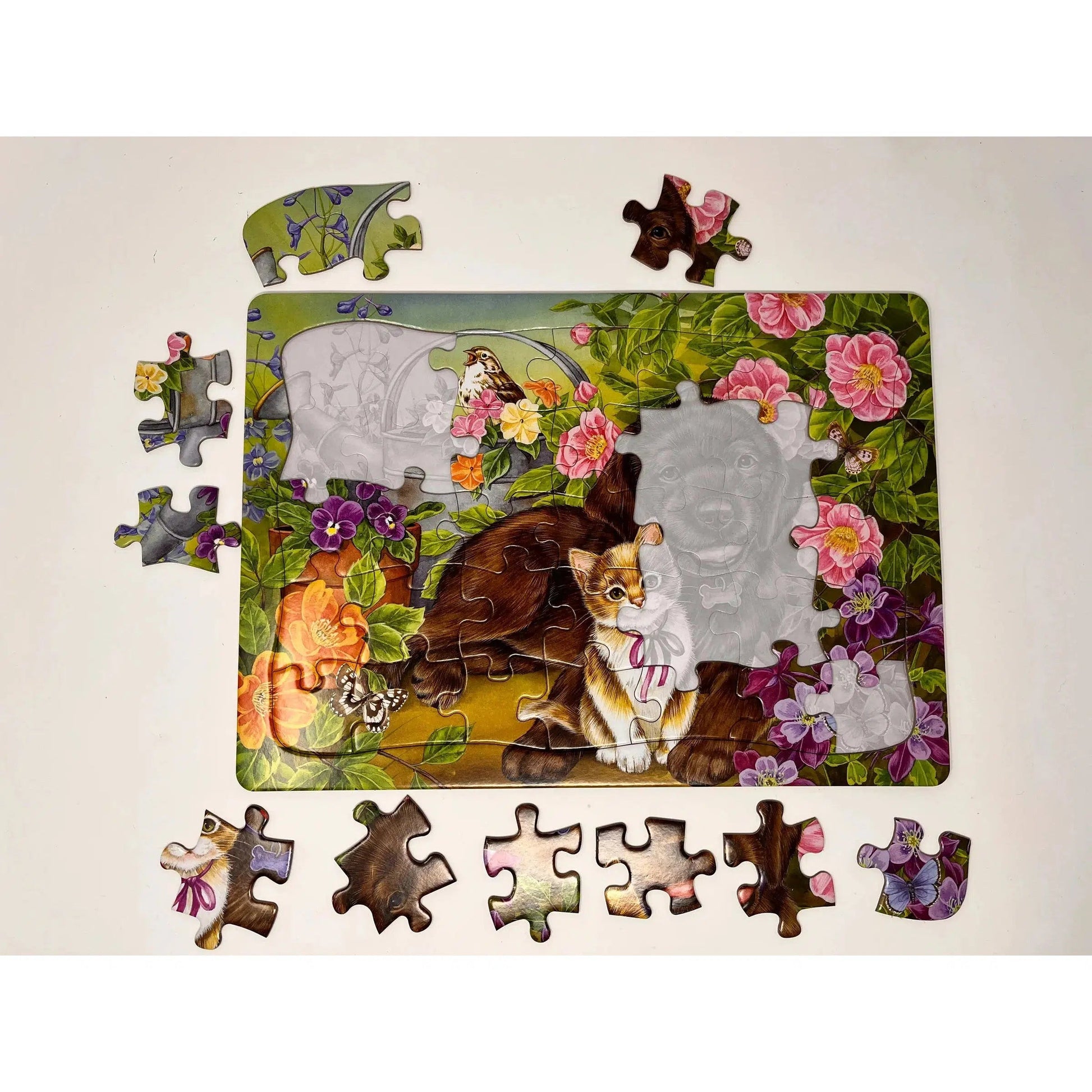 Calico & Chocolate 35 Piece Tray Jigsaw Puzzle Cobble Hill