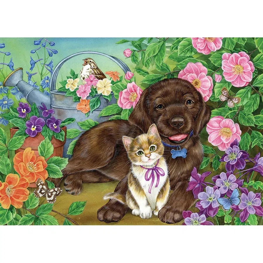 Calico & Chocolate 35 Piece Tray Jigsaw Puzzle Cobble Hill