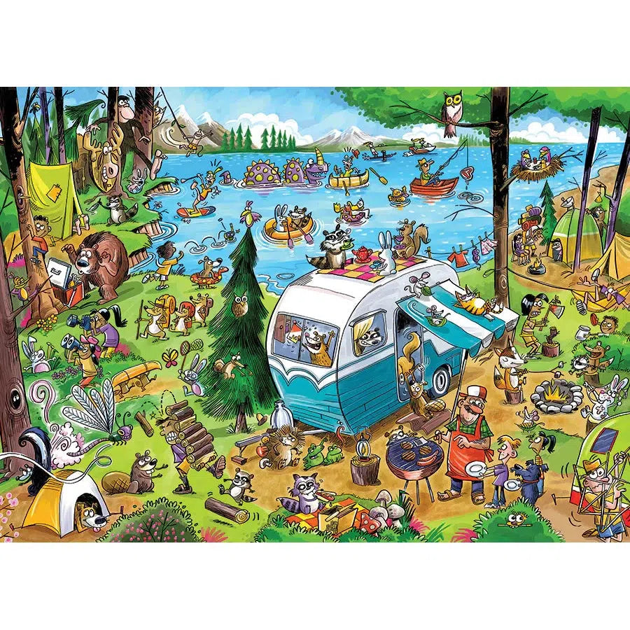 Call of the Wild Doodle Town 1000 Piece Jigsaw Puzzle Cobble Hill